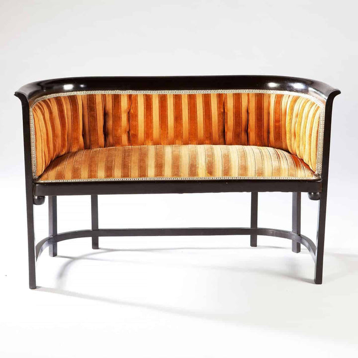 Two Ebonised Viennese Secessionist Settees