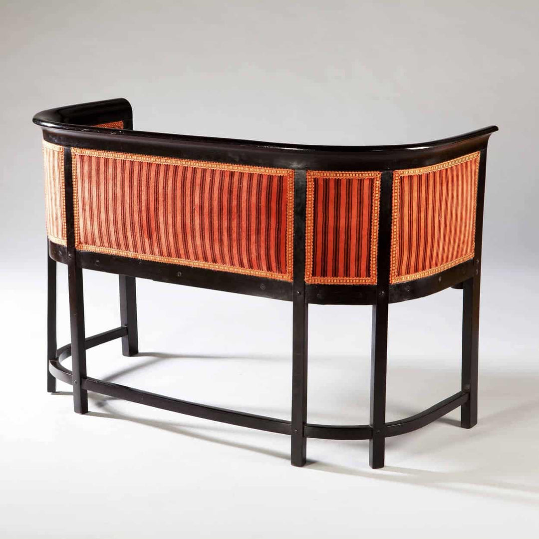 Two Ebonised Viennese Secessionist Settees