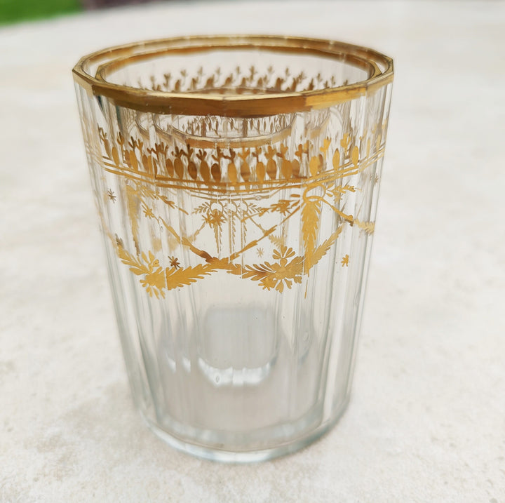 Bohemian Gilt Beakers