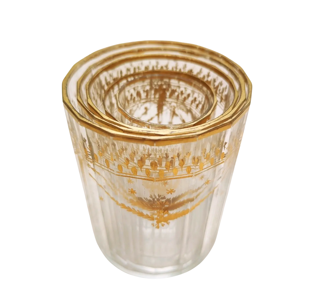 Bohemian Gilt Beakers