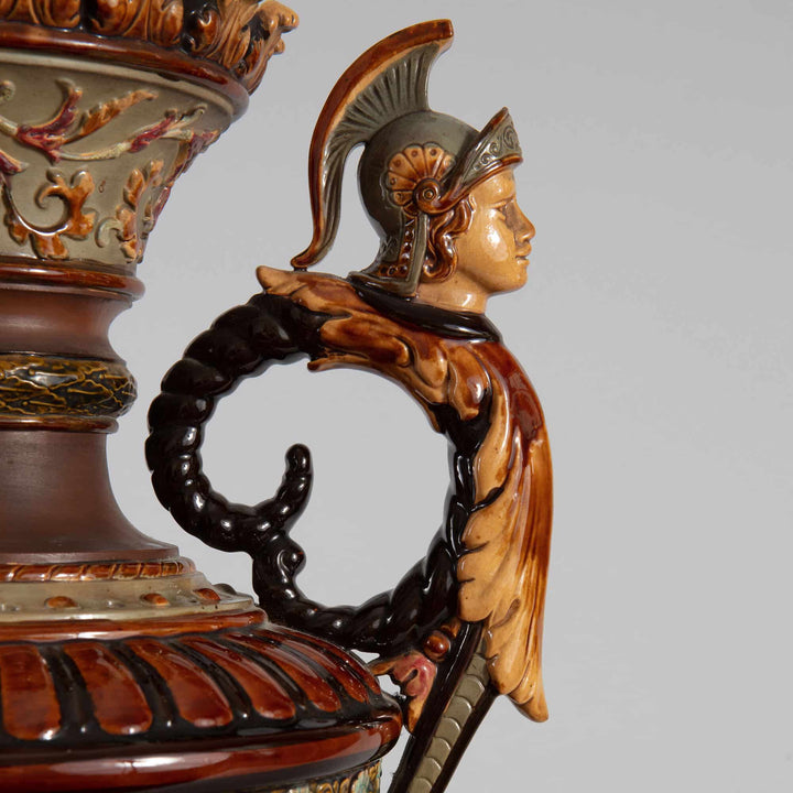 A pair of Romantic Bohemian Neo-classical vases