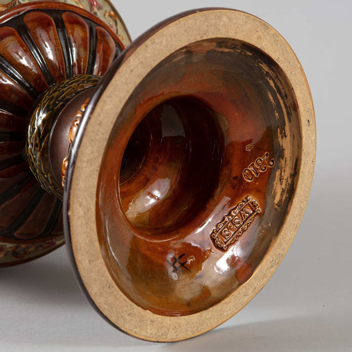 A pair of Romantic Bohemian Neo-classical vases