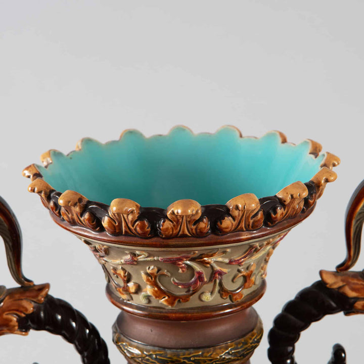 A pair of Romantic Bohemian Neo-classical vases
