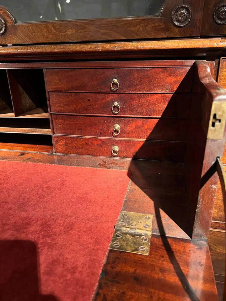 Ince and Mayhew George III Secretaire Breakfront Bookcase