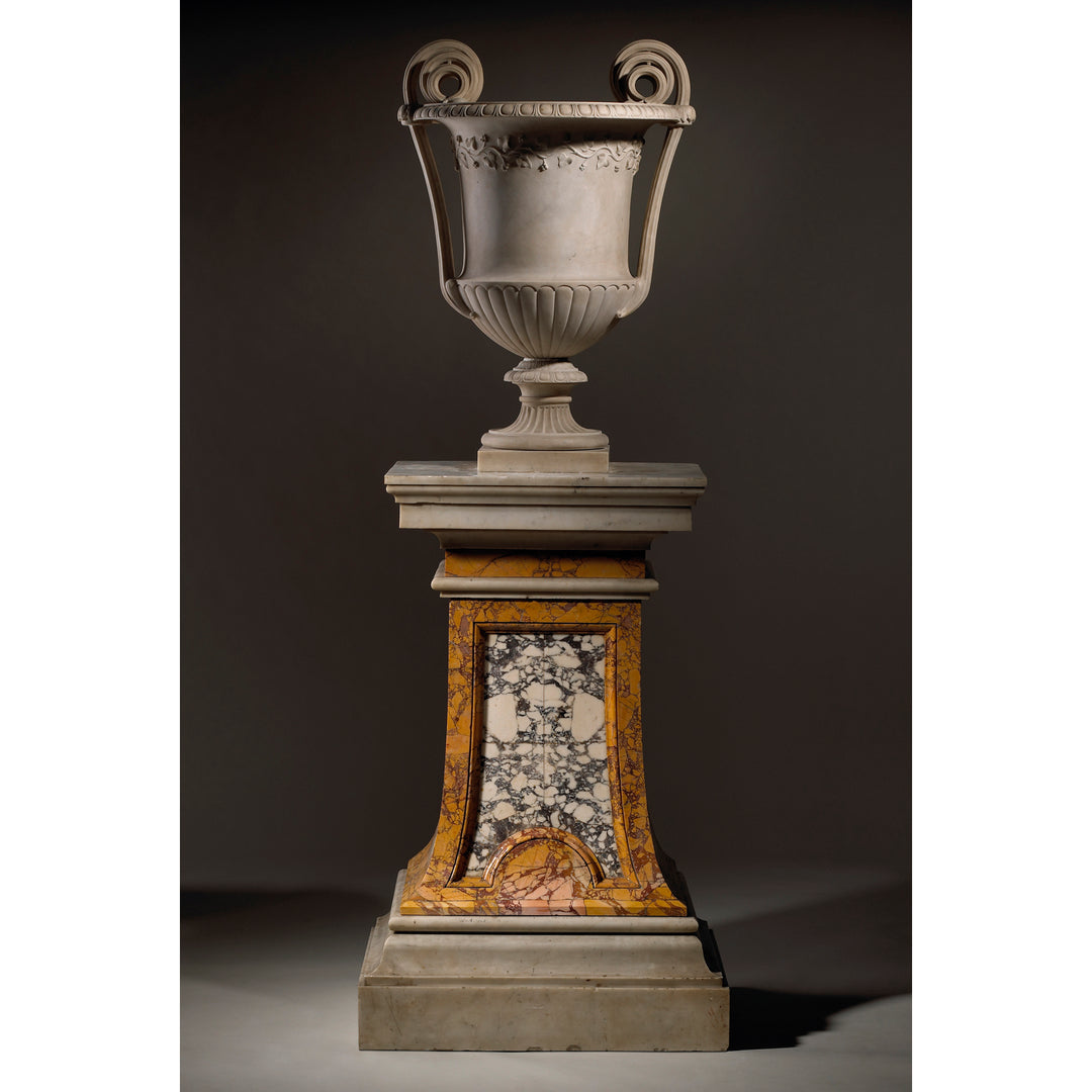 Italian neoclassical carved marble vase, Rome, late 18th century/early 19th century