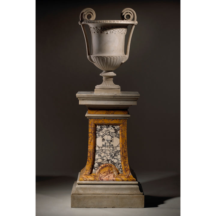 Italian neoclassical carved marble vase, Rome, late 18th century/early 19th century