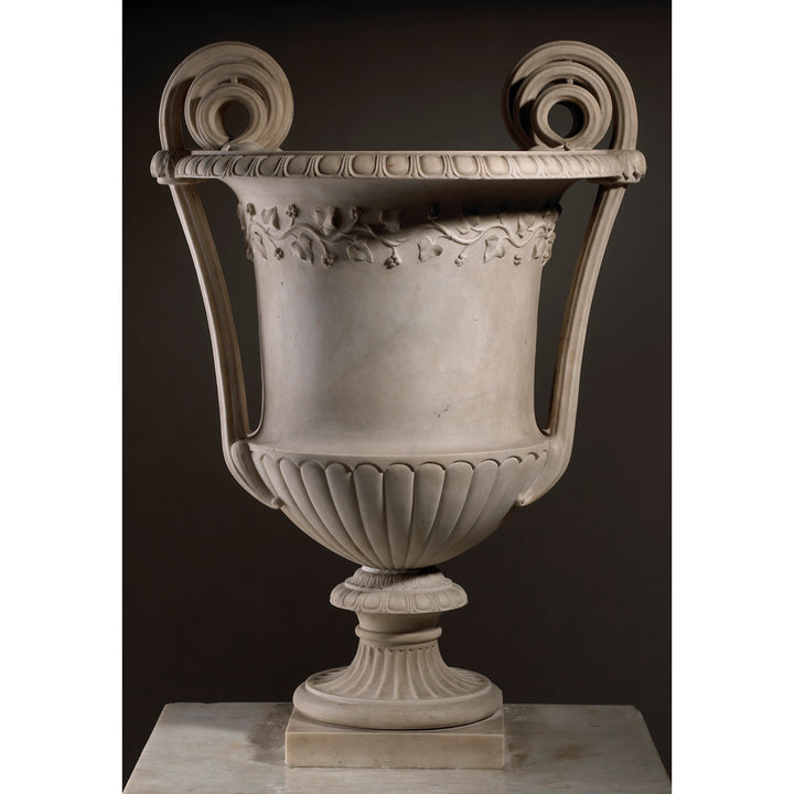 Italian neoclassical carved marble vase, Rome, late 18th century/early 19th century