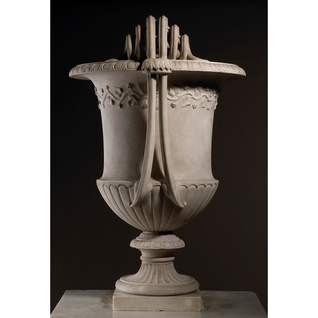Italian neoclassical carved marble vase, Rome, late 18th century/early 19th century