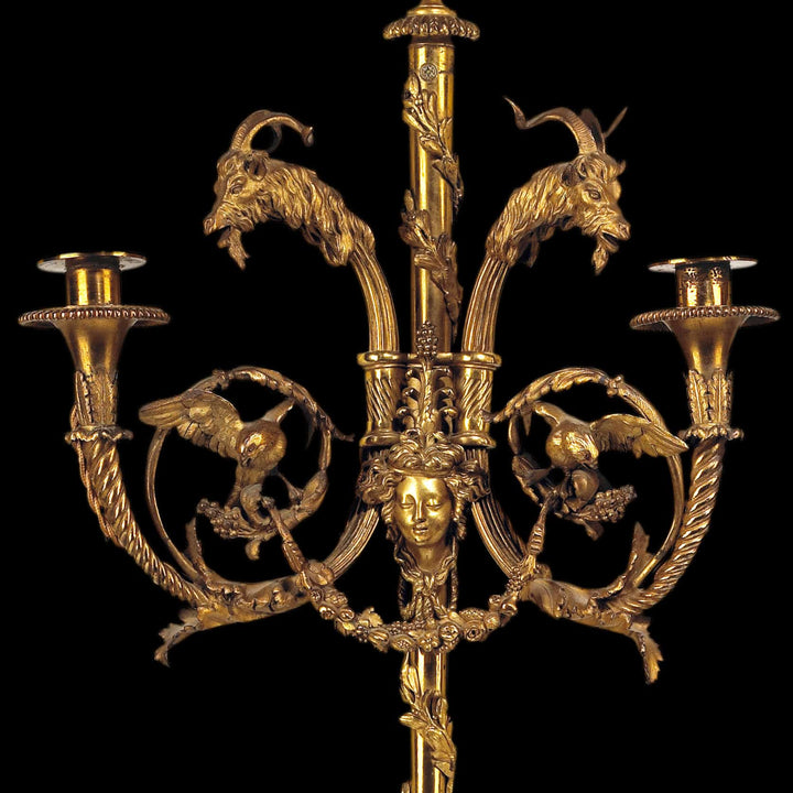 Pair of Neo-Classical Twin Branch Wall Lights