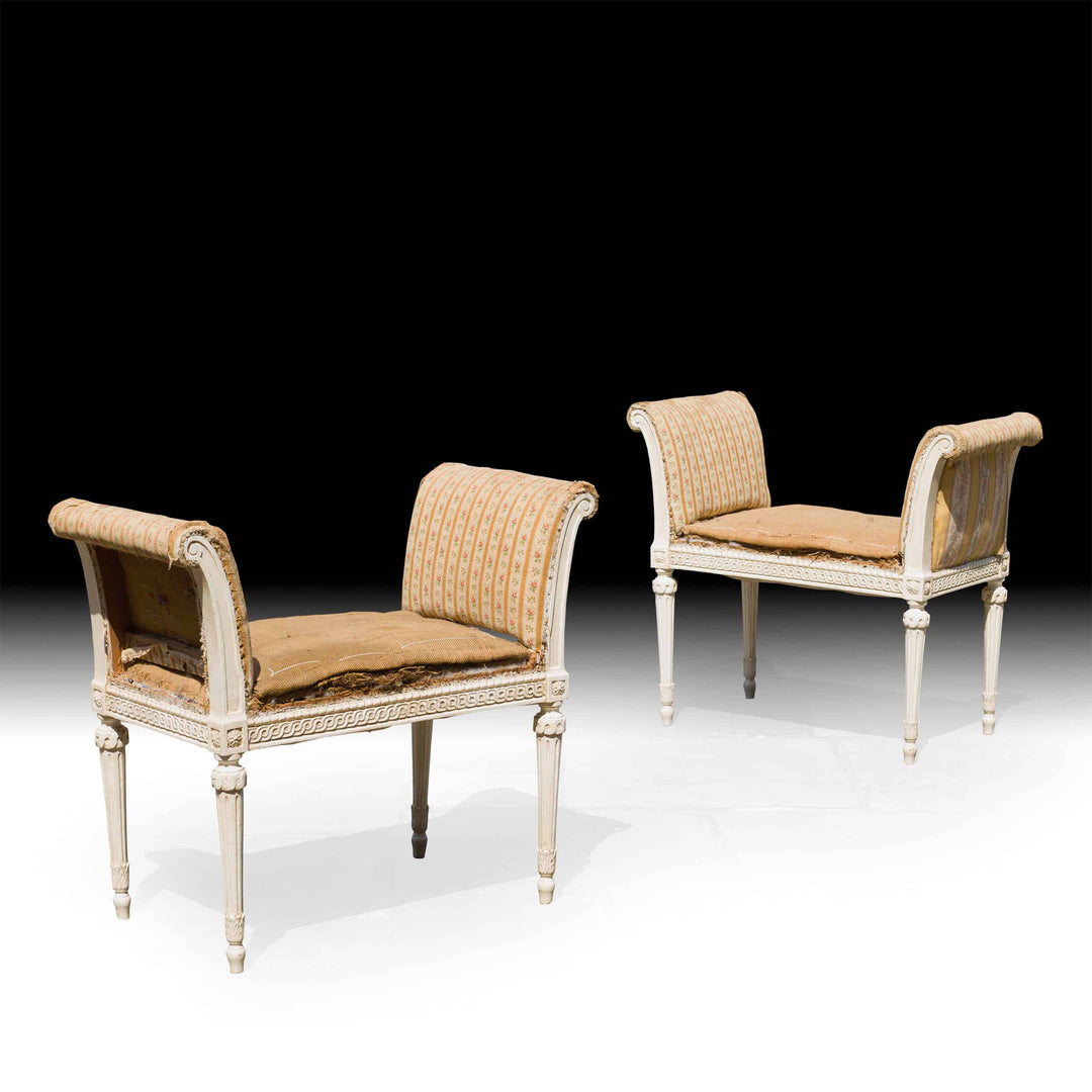 Pair of 19th Century Neo Classical Window Seats