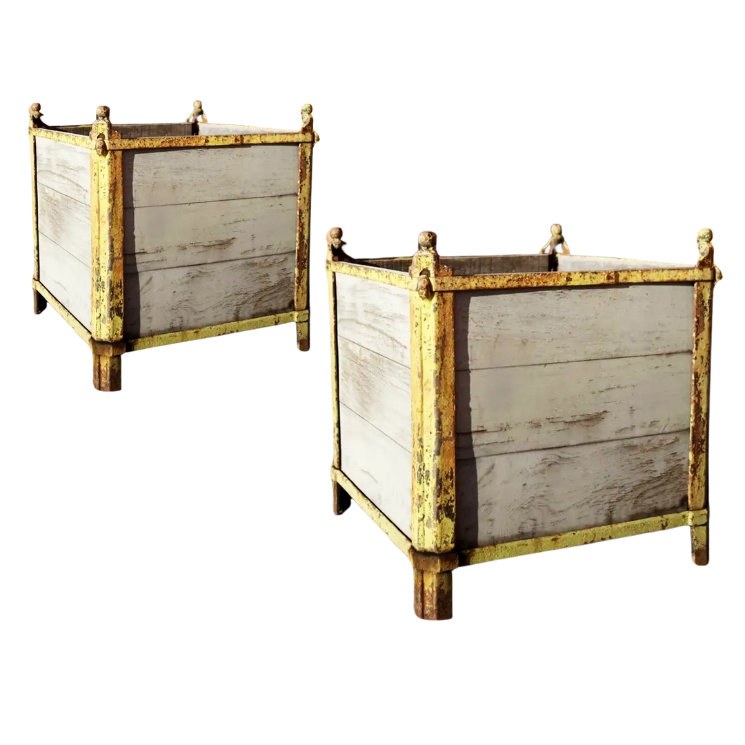 PAIR OF LARGE “ORANGERIE” PLANTERS, PAUL BORDEAUX FRANCE, CIRCA 1920S