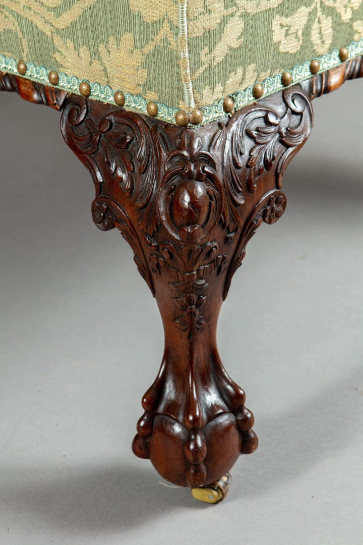 A pair of magnificent 19th Century library chairs