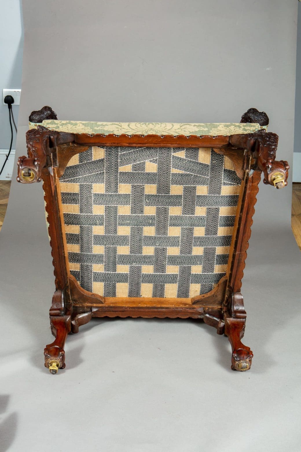 A pair of magnificent 19th Century library chairs
