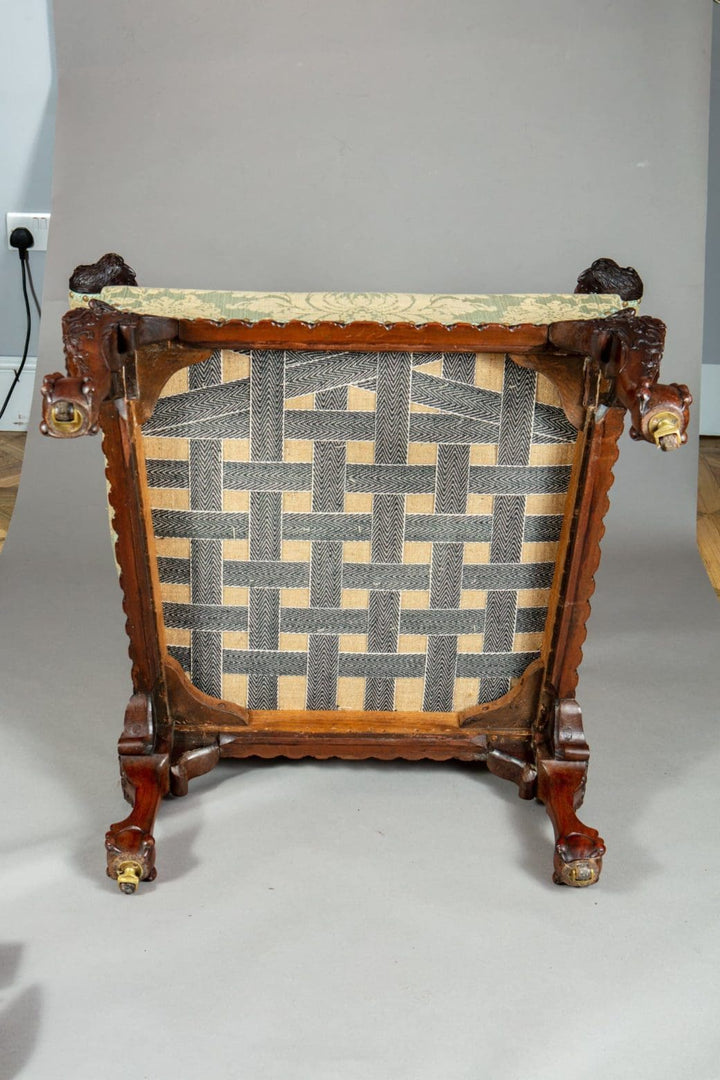 A pair of magnificent 19th Century library chairs