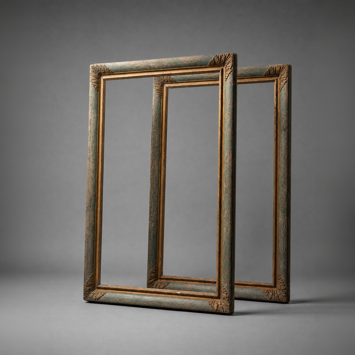 Pair of Louis XIV Painted Oak Frames