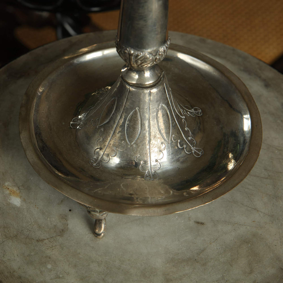 Pair of European Silver Candlesticks