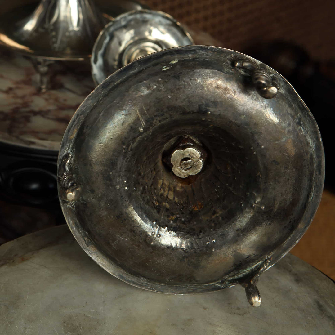 Pair of European Silver Candlesticks
