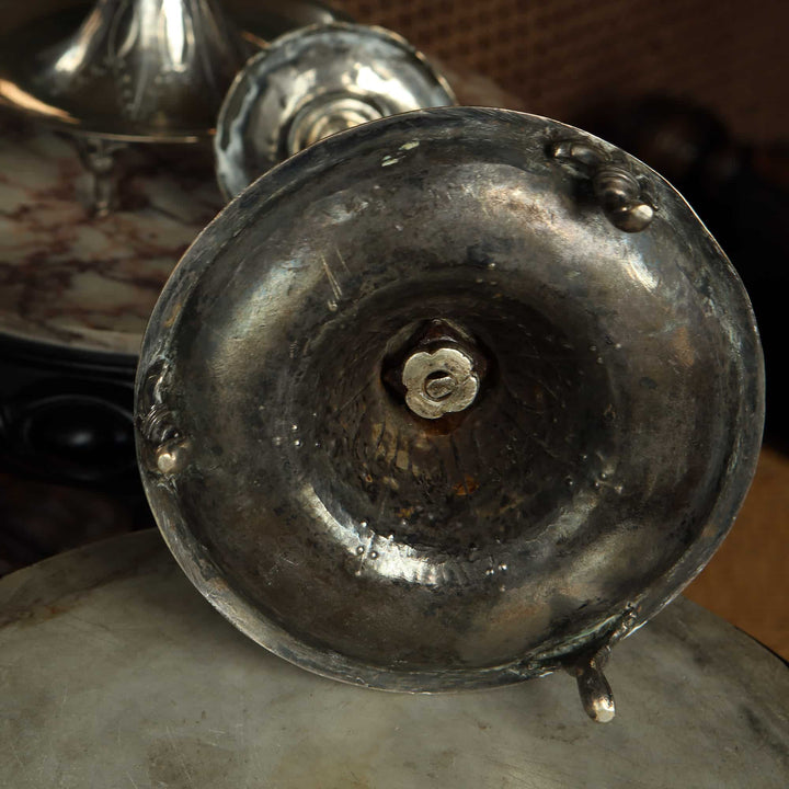 Pair of European Silver Candlesticks