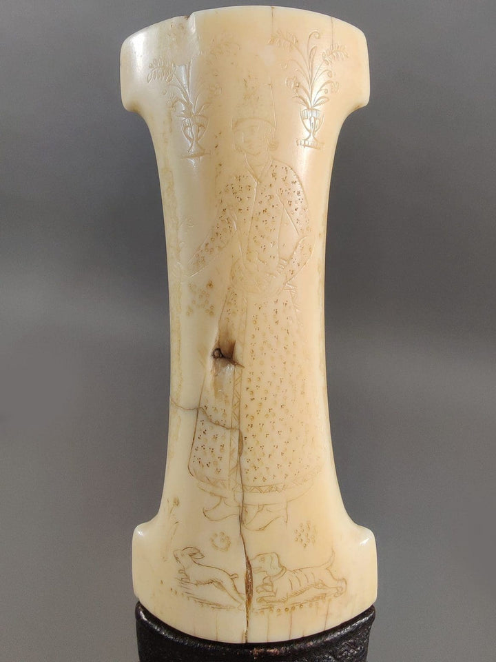 A Qajar Marine ivory-hilted dagger (Jambiya)
