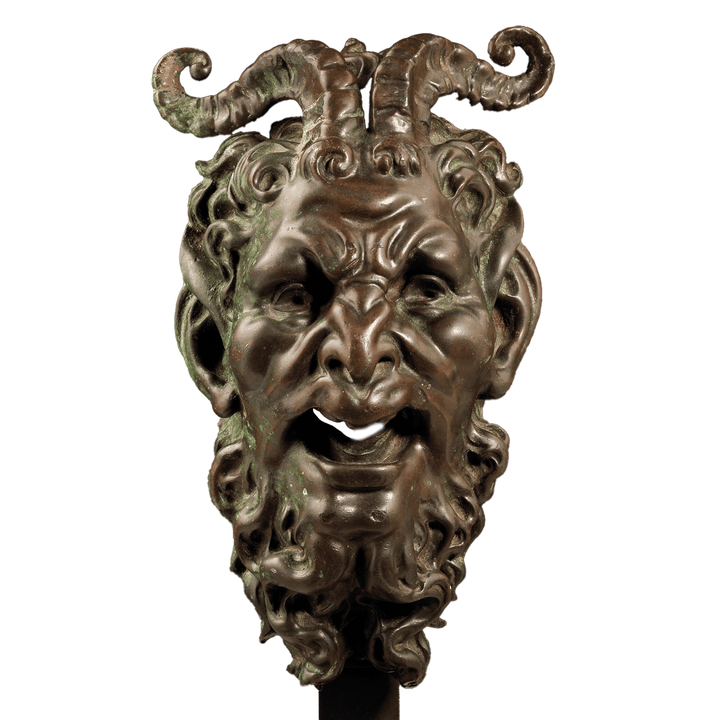 Bronze mask of a Satyr Fountain Head