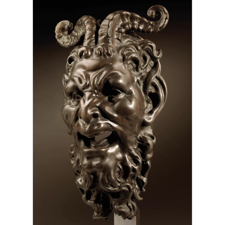 Bronze mask of a Satyr Fountain Head
