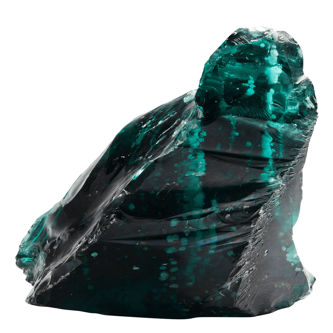 A Roman Gather Of Green Glass