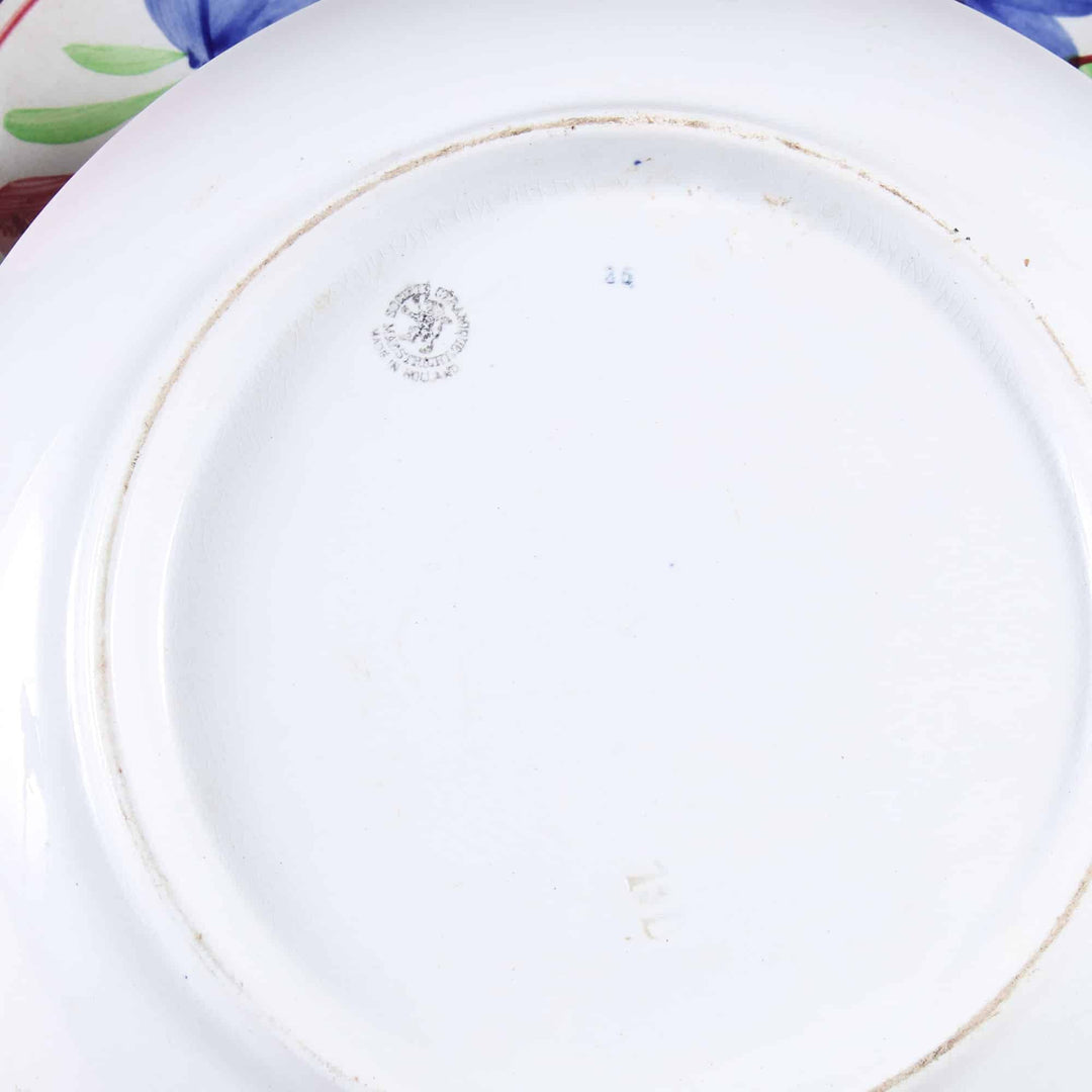 Set of Six Boerenbont Plates | Societe de Ceramique