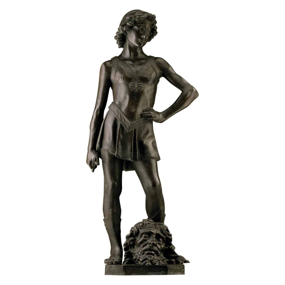 Bronze Statue of David After Andrea del Verrocchio