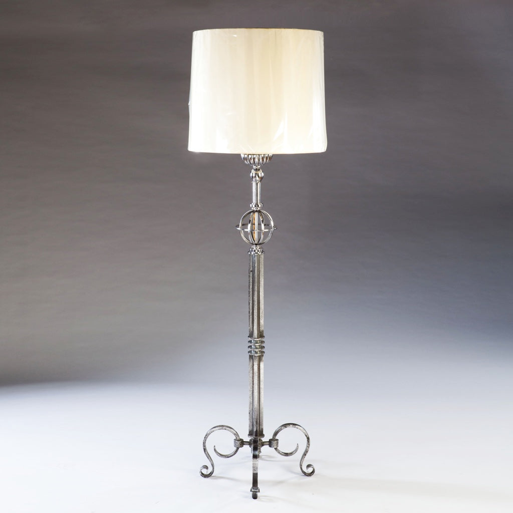 Steel Lampstand Attributed To Gilbert Poillerat