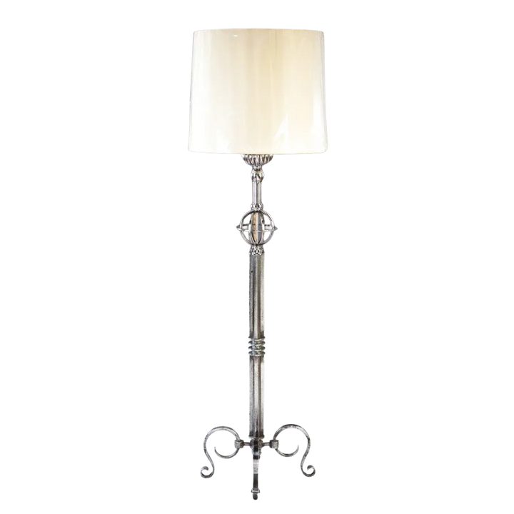 Steel Lampstand Attributed To Gilbert Poillerat