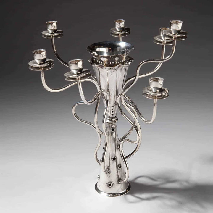 Silver Plate Candleabrum By Borek Sipek