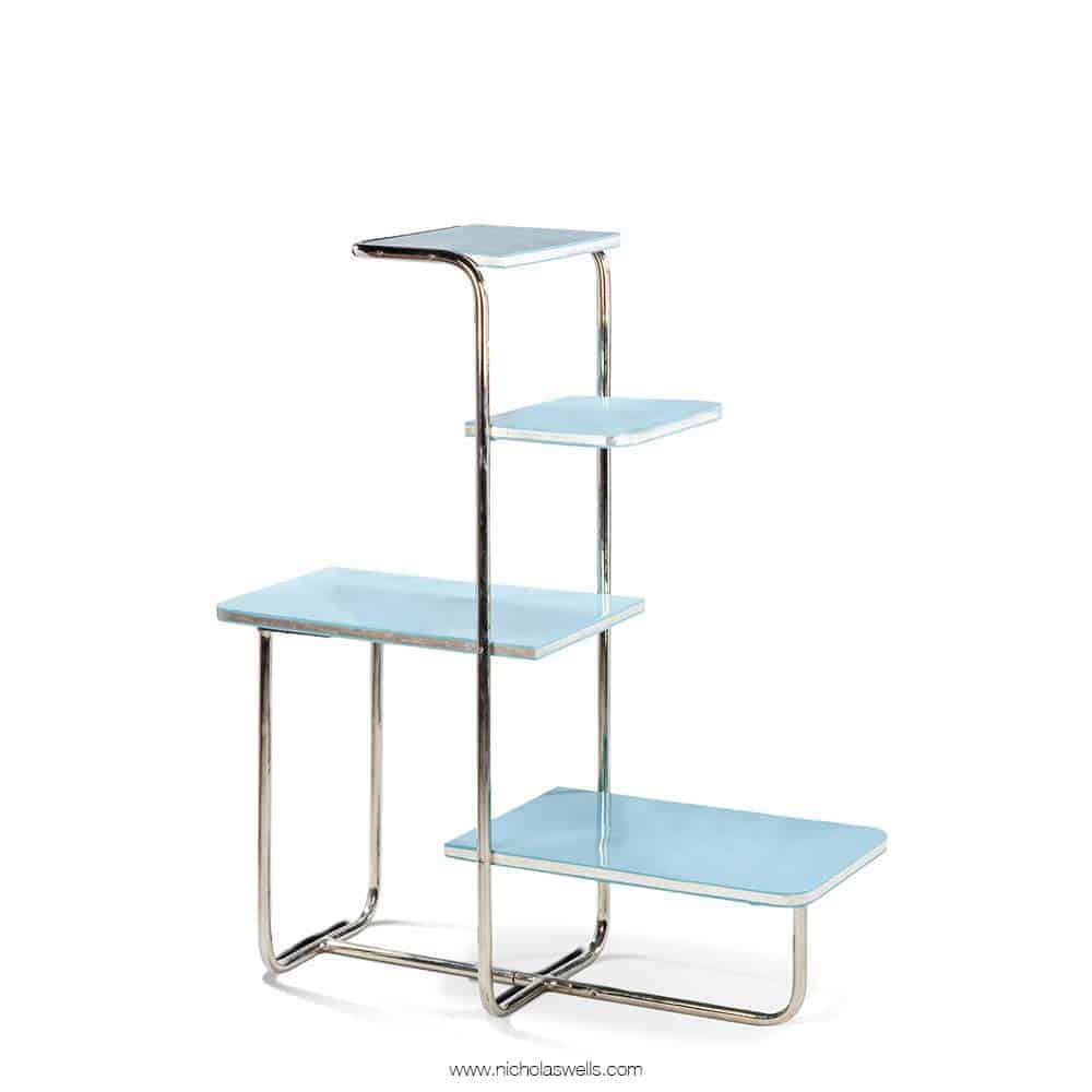 Russian Art Deco Asymmetric Etagere