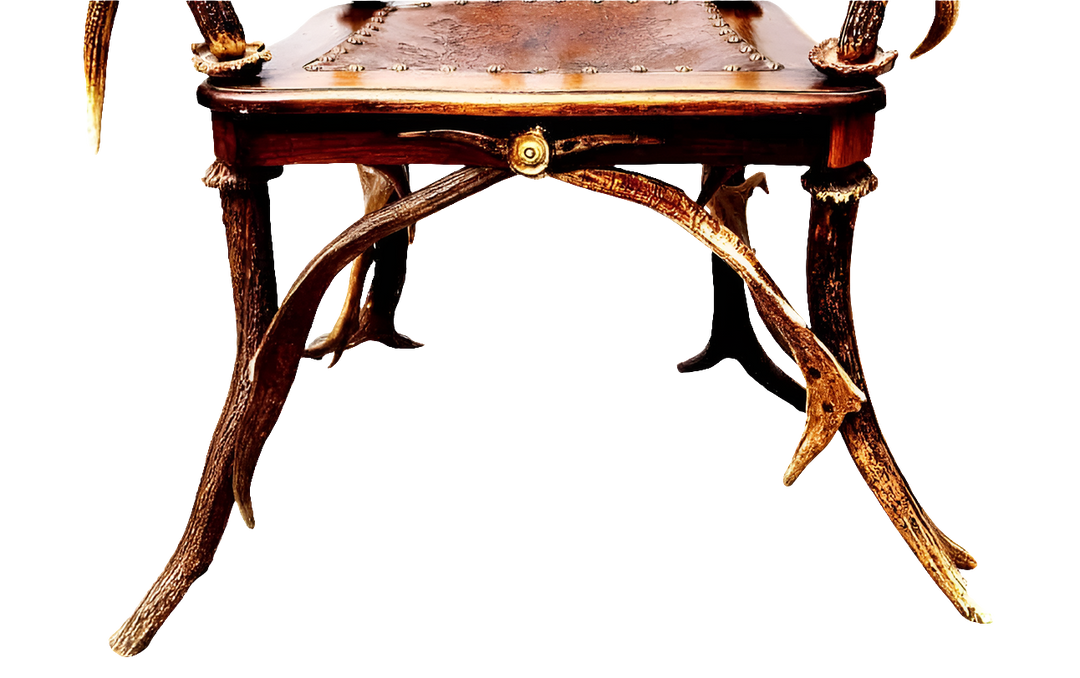 Victorian Black Forest Antler Armchair