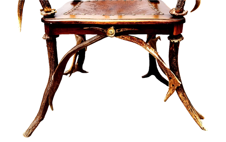 Victorian Black Forest Antler Armchair
