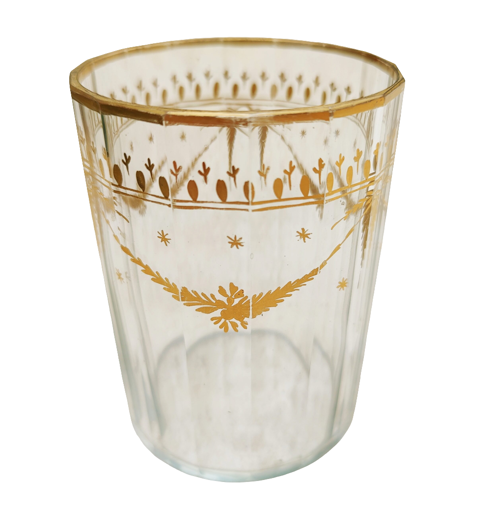 Bohemian Gilt Beakers