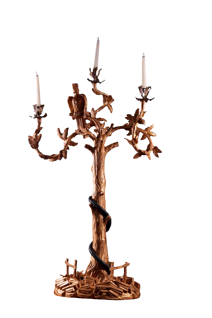 Chippendale Candelabra Centrepiece – The Fable of the Crow and Snake