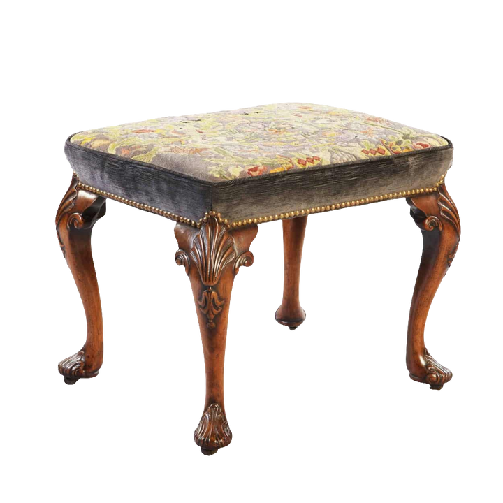 Early 18th Century George II Walnut Stool