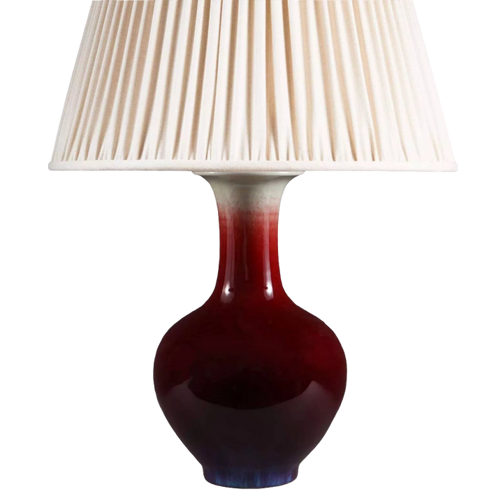 Chinese Sang de Boeuf Vase mounted as a table lamp