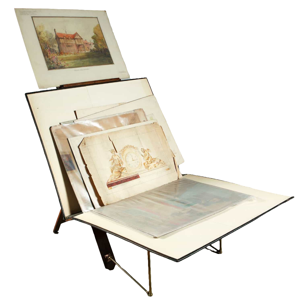 Victorian Leather Folio Stand