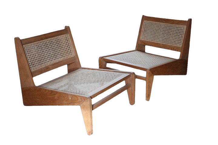 Pair of ‘Kangaroo’ Chandigarh Chairs after Pierre Jeanneret