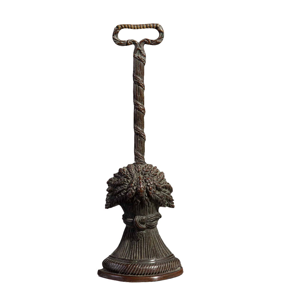 English bronze wheatsheaf doorstop