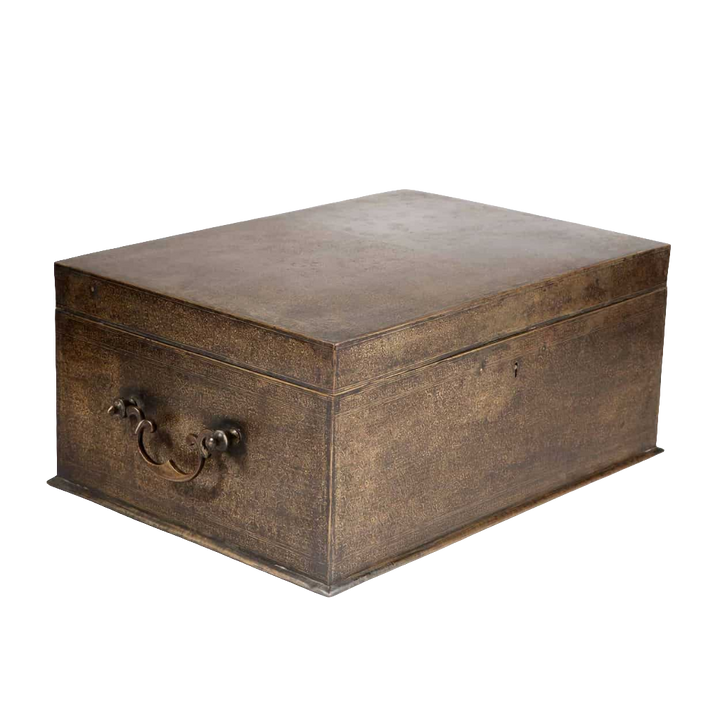 A Very Fine 19th Century Indian Large Brass Chest