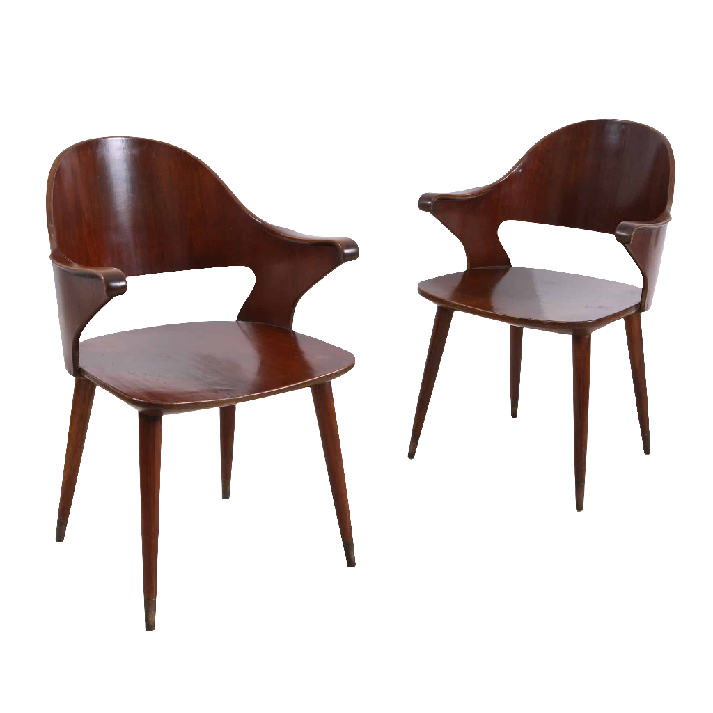 Pair of Chandigargh armchairs
