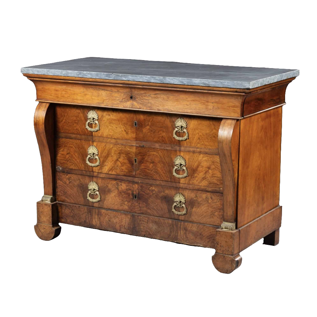 Louis Philippe Figured Walnut Commode