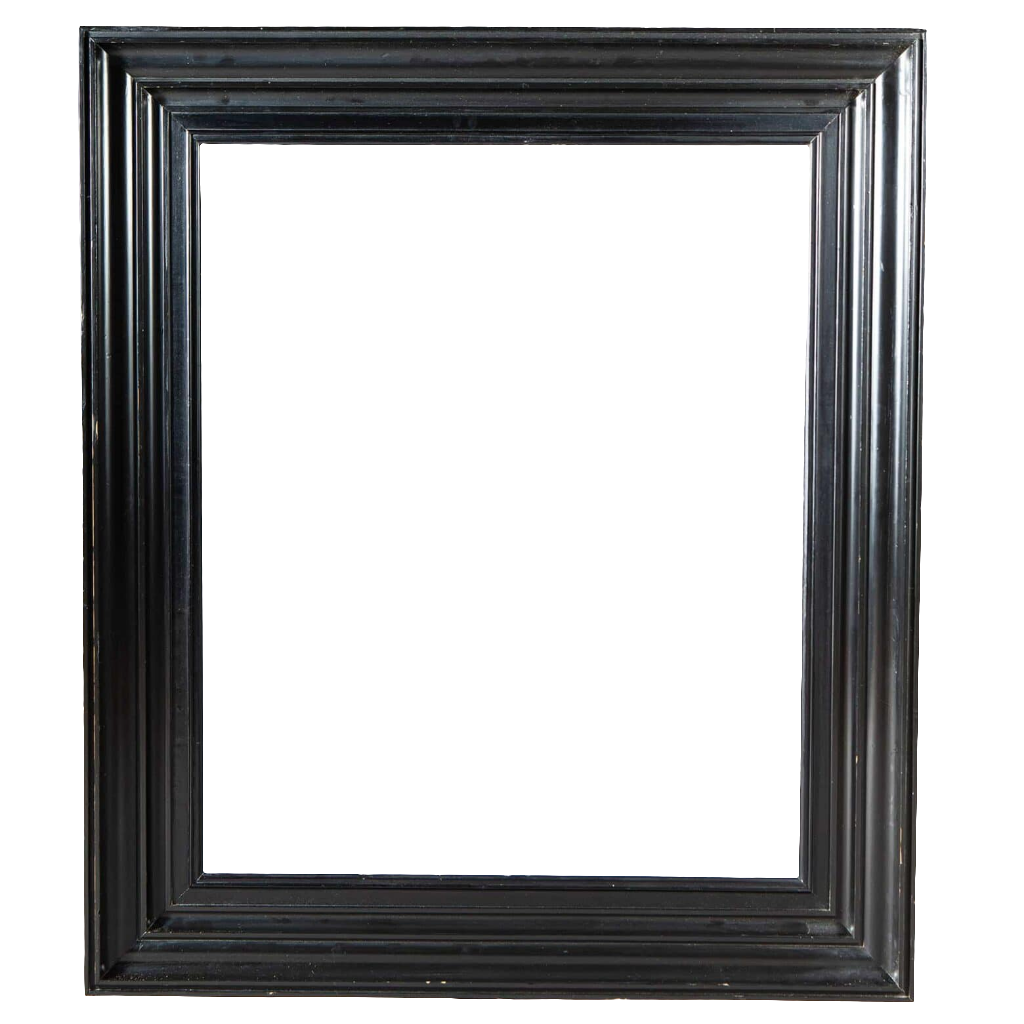 North European Black Ebonised Molded Frame