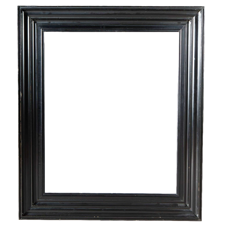 North European Black Ebonised Molded Frame