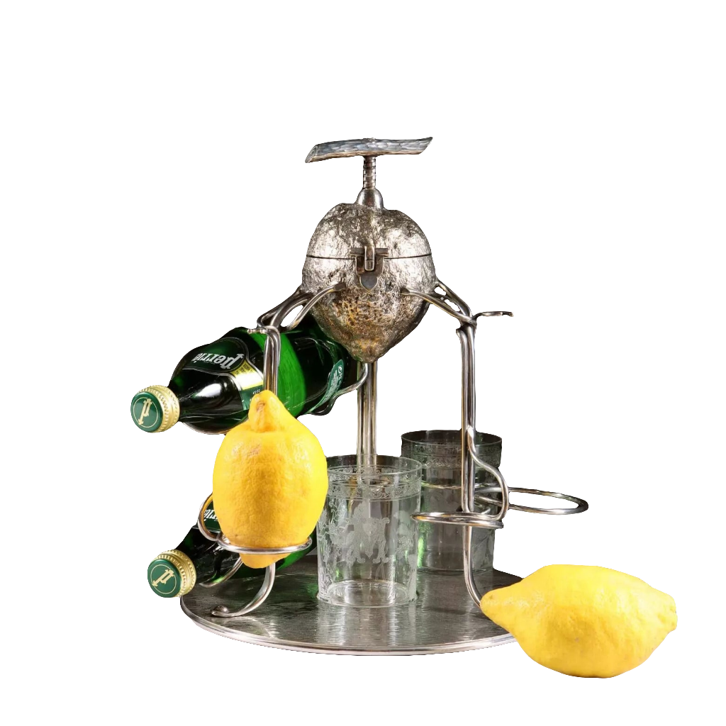 Hukin & Heath Silver Plate and Gilt Lemon Squeezer