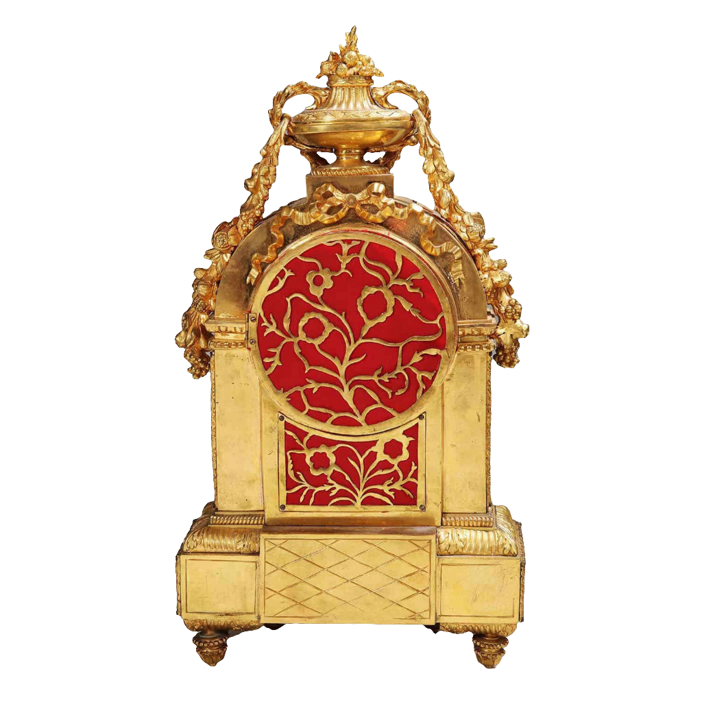Sèvres Porcelain Blue Celeste Ormolu Mounted Mantel Clock