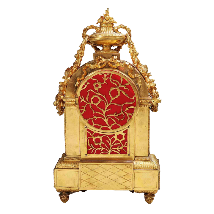 Sèvres Porcelain Blue Celeste Ormolu Mounted Mantel Clock