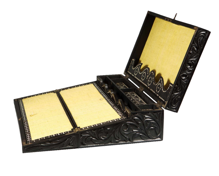 Anglo Ceylonese Ebony Box / Writing Slope
